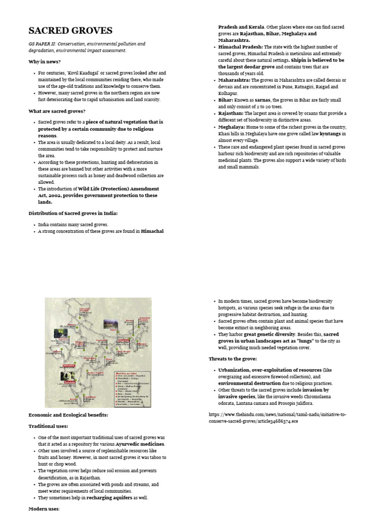 Sacred Groves | PDF