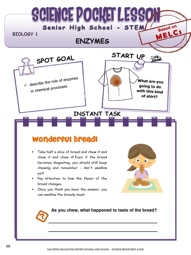 General Biology 1 Enzymes PDF
