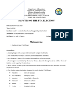 September 15 2023 PTA Election Minutes