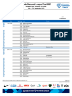 Eugene 2023 - Schedule