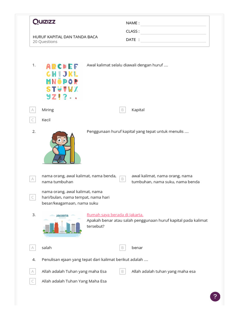 Huruf Kapital Dan Tanda Baca Pdf