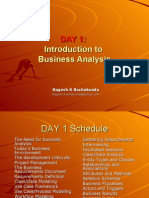 DAY 1 - Introduction To Business Analysis