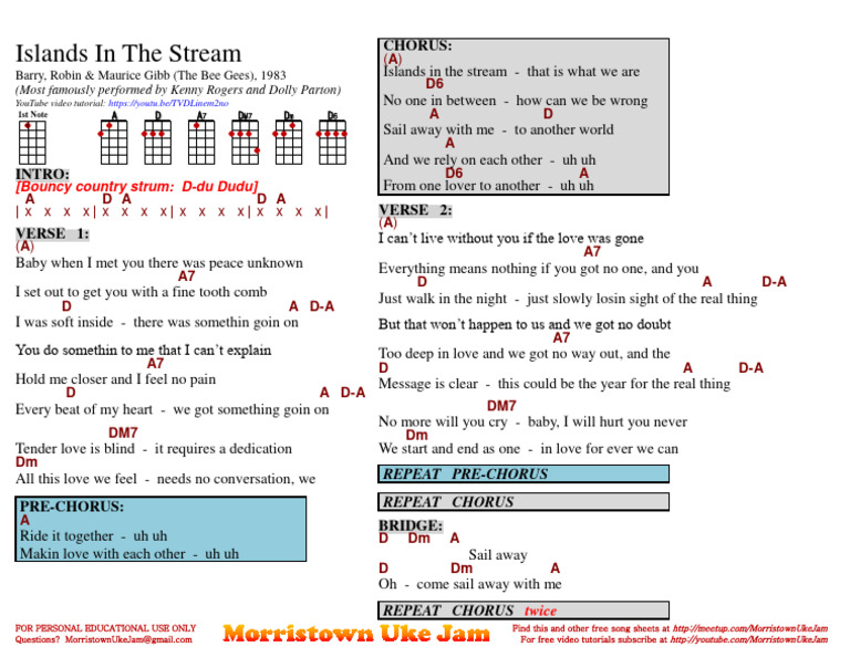 Islands in the Stream: Song Lyrics | PDF