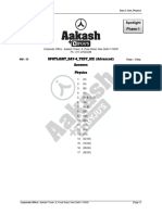 Spotlight Phase-1 (2023-24) Day-4 Test Physics (2023-P-2) (Answer Key & Sol.)