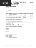 Cotización Al Cliente CTC-10530