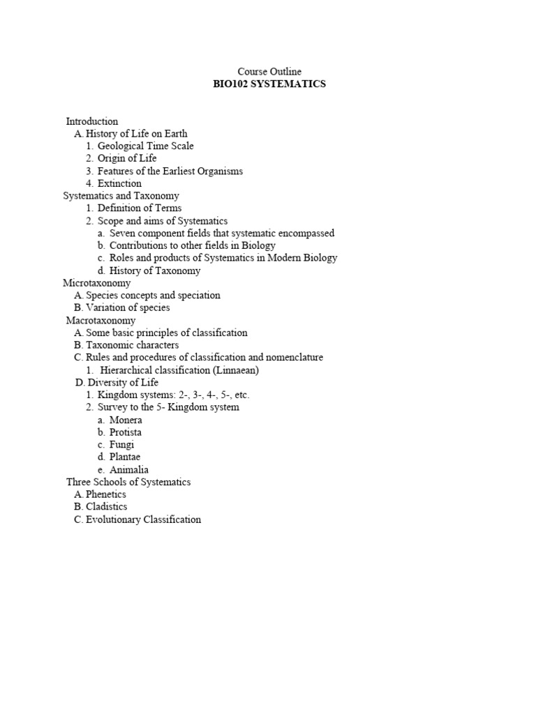 Course Outline | PDF