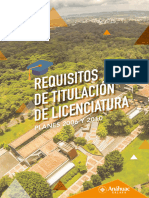 Folleto Titulacion Licenciatura 2016