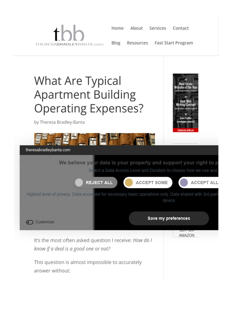What Are Typical Apartment Building Operating Expenses? PDF Expense