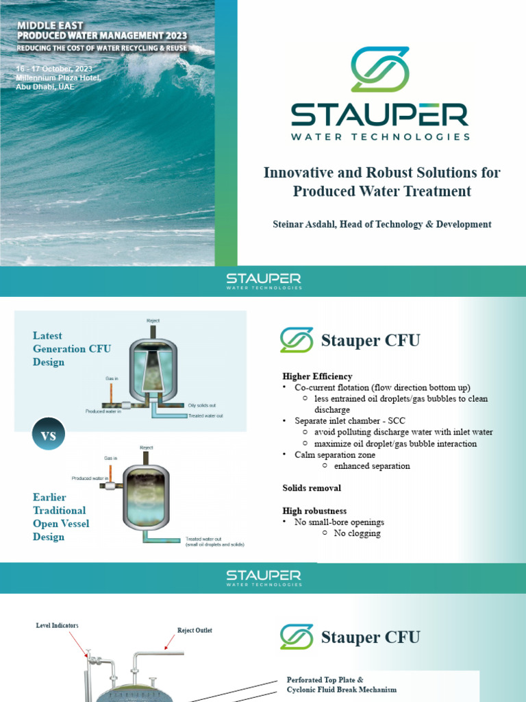 Stauper CFU: Advanced Water Treatment Solutions | PDF