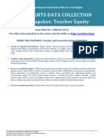 CRDC Teacher Equity Snapshot