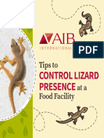 Pest Management Tip - Lizards