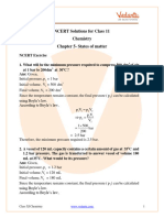 NCERT Solutions For Class 11 Chemistry Chapter 5 - States of Matter - .