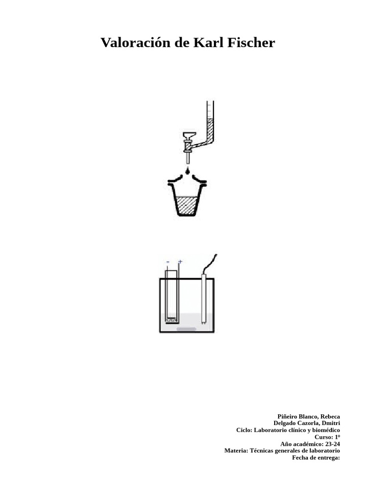 Valoración de Karl Fischer PDF Valoración Química