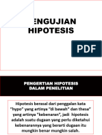 Pertemuan 11 Pengujian Hipotesis