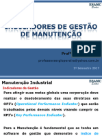 Manutenção Industrial - Aula 4 - Indicadores de Manutenção