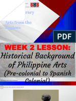 Contemporary Arts G12 - Week 2 Historical Background of Art Pre Colonial Spanish