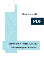 DIDACTICA PSIHOLOGIEI - Elena COCORADA