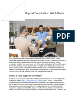 Types of NDIS Support Coordination: Which One Is Right For You?