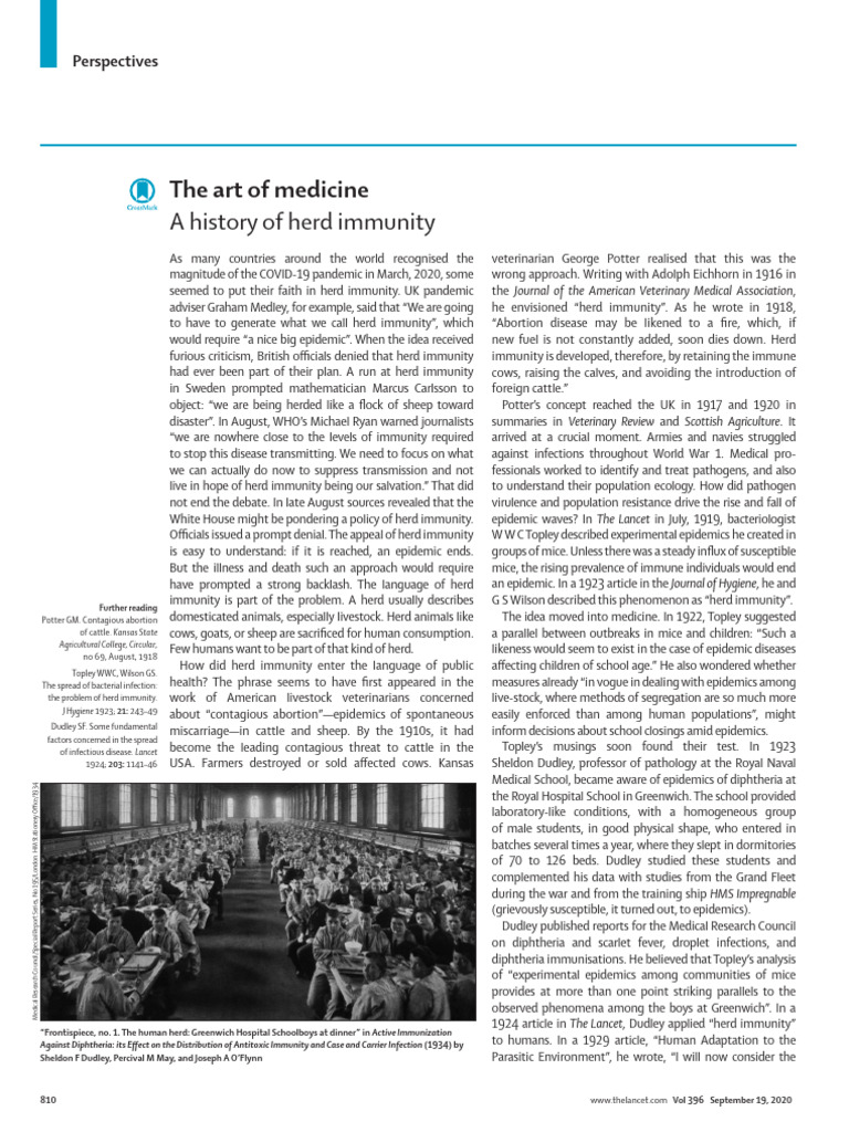 History and Debate of Herd Immunity | PDF