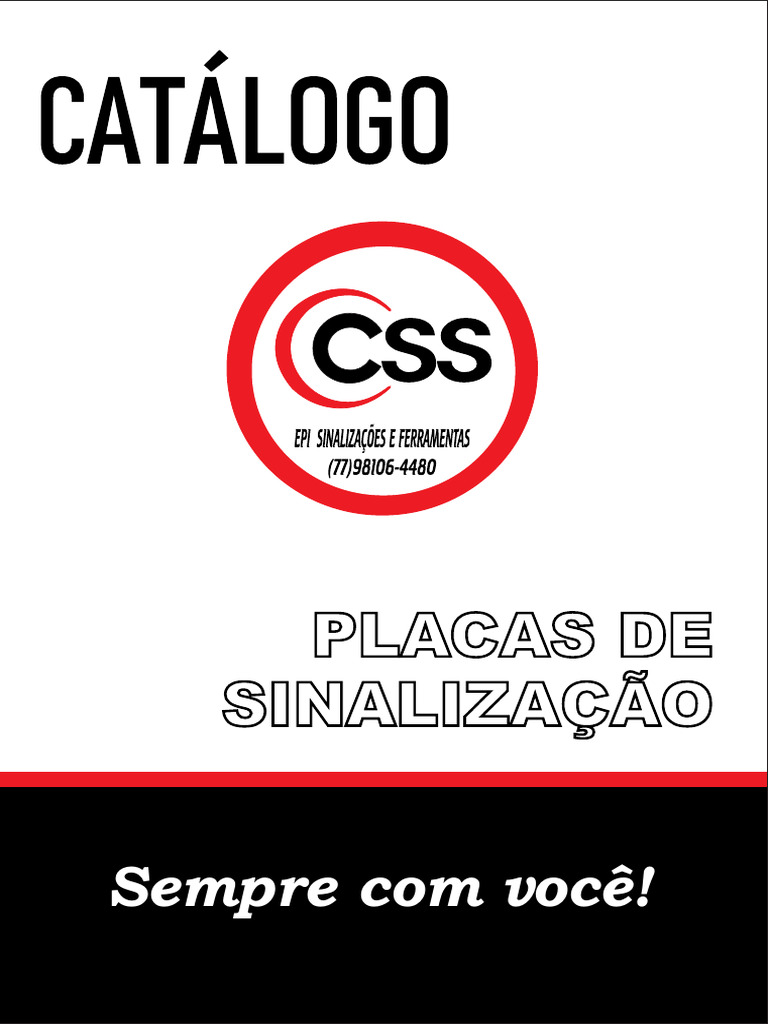 Catalogo De Placas Sinalização De Segurança Pdf