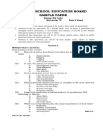 12th Biology Model Test Paper DA