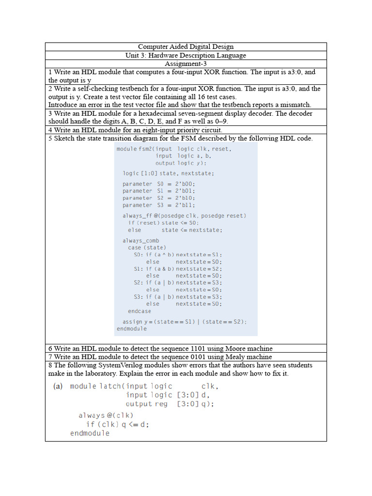 CADD Assignment 3 | PDF