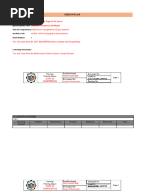 Plan Training Session Plan (1)