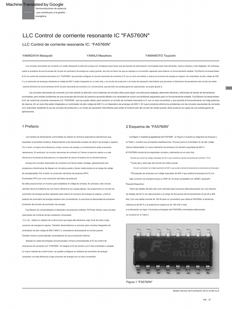 FA5760N FujiElectric | PDF