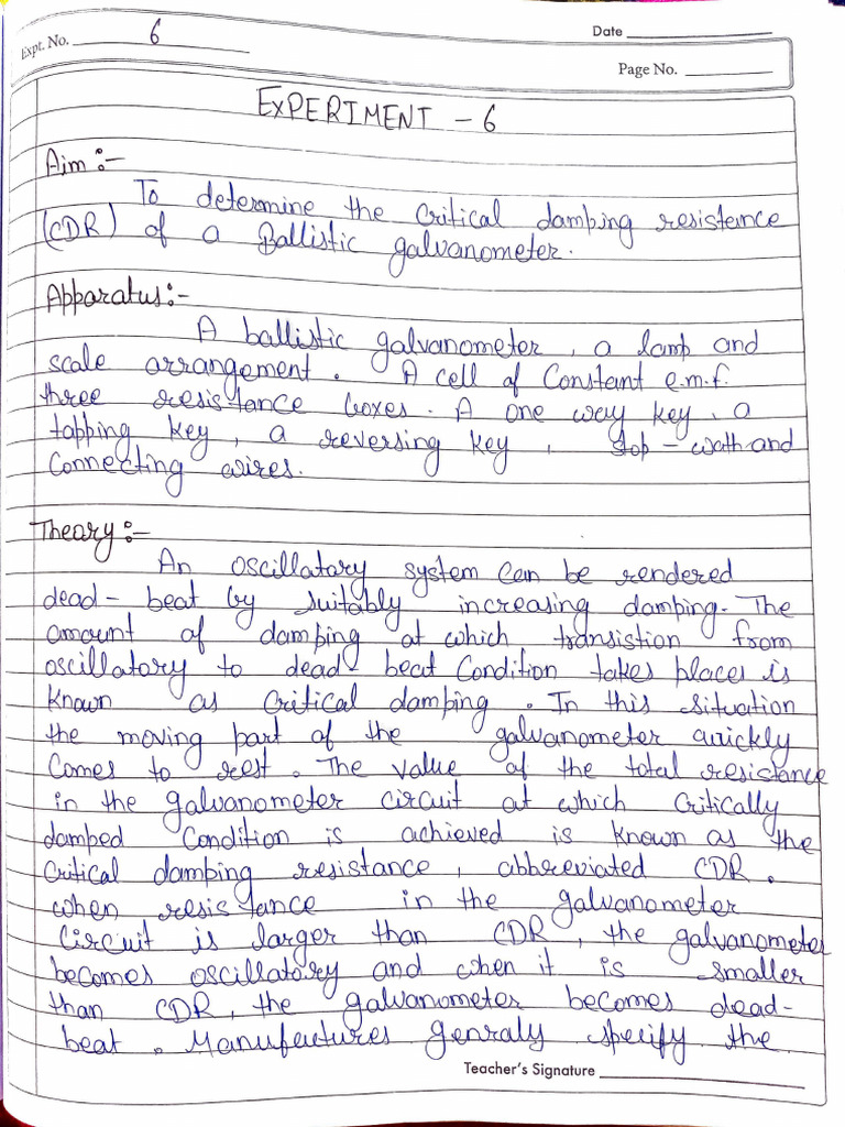 Critical Damping Resistance CDR of BG PDF
