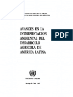 Avances en La Interpretacion Ambiental Del Desarrollo Agricola de America Latina