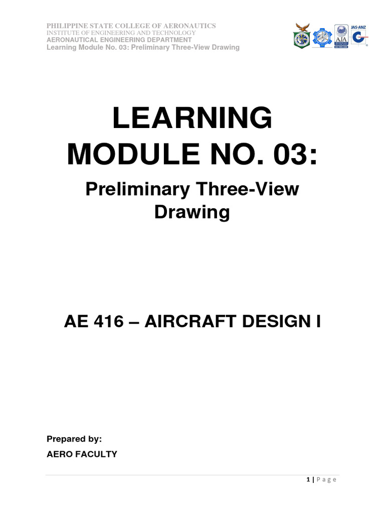 Module 3 Preliminary Three-View Drawing | PDF