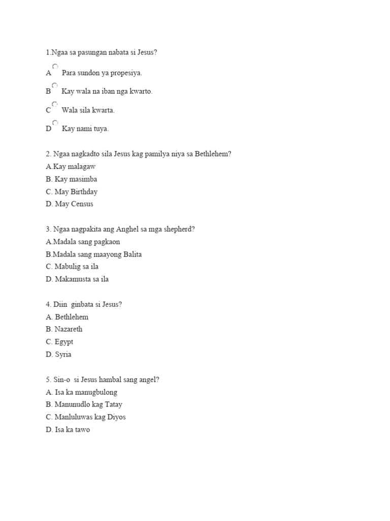 QUESTIONS ABOUT JESUS BIRTH intelligence overview