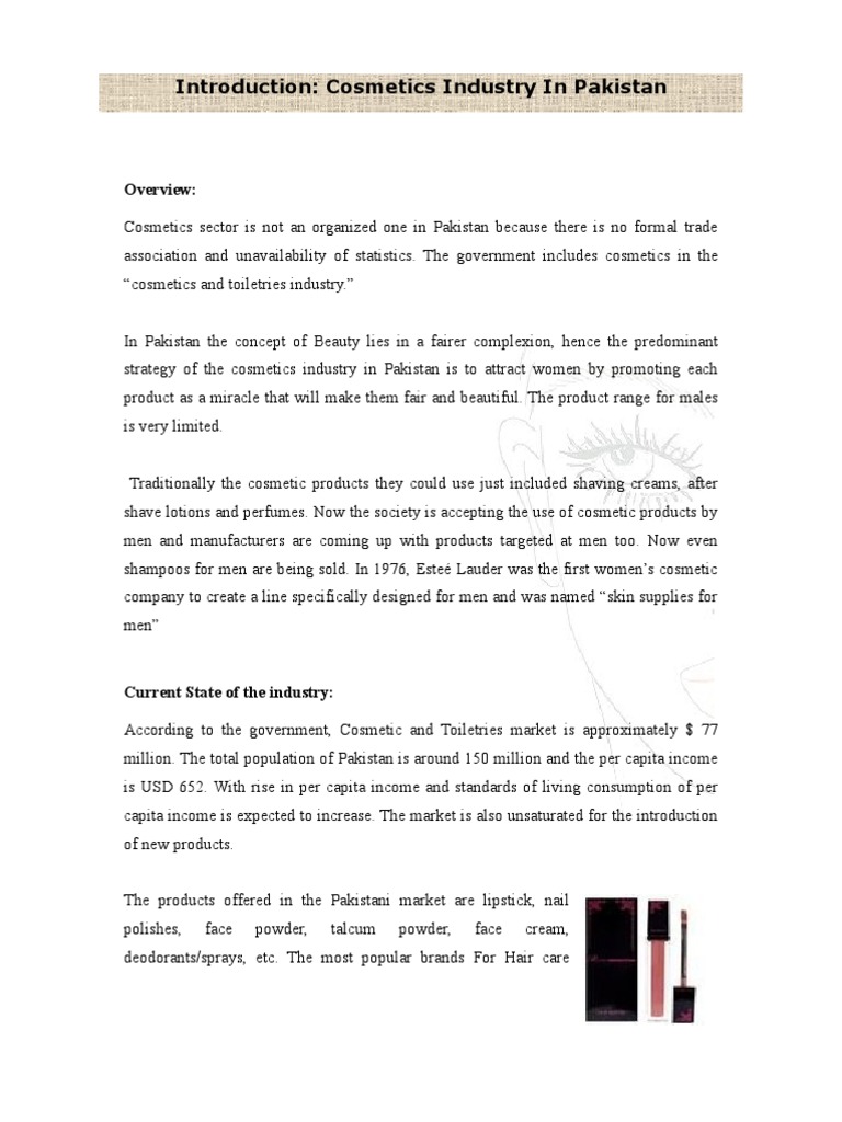 Red Earth Cosmetics Report PDF Cosmetics Toiletry