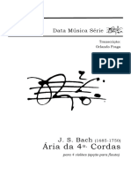 Bach-Aria Da 4a Corda Quarteto