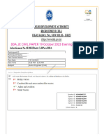 Dda Je Civil Paper 19 October 2023 Evening Shift