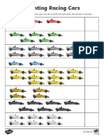 SG T 22 Counting Racing Cars Activity Sheet