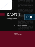 Kants Prolegomena A Critical Guide (Peter Thielke (Editor) )
