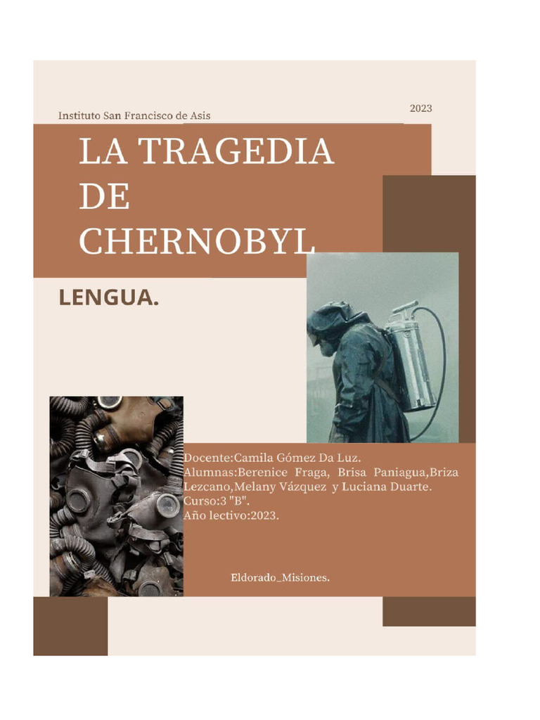 TRAGEDIA DE CHERNOBYL | PDF | Desastre de Chernobyl | La energía nuclear