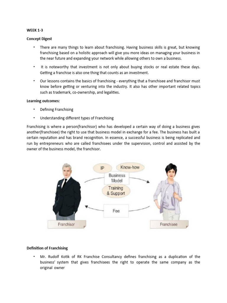 Franchising | PDF