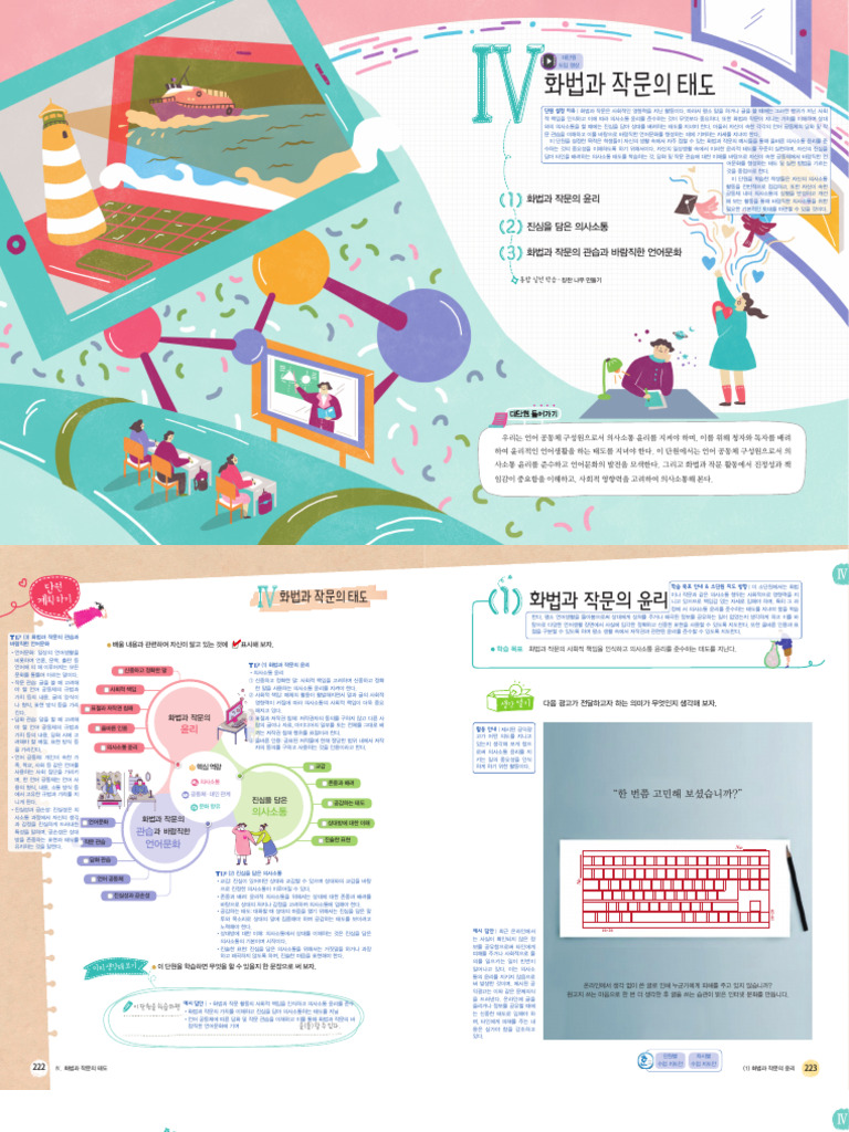 2015개정 화법과작문 천재 (박) 4단원 주석교과서 | PDF