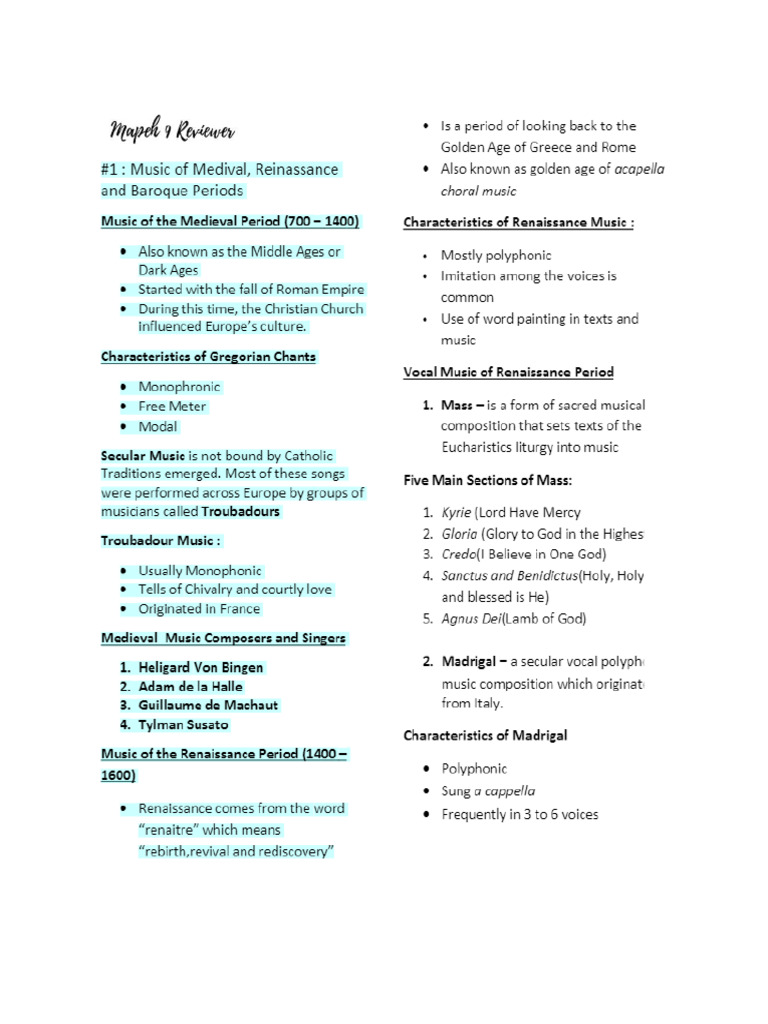 Mapeh G9 Music Arts Physical Education And Health Pdf