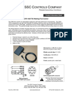Product Information Sheet C870 1025 TIG Foot Controls
