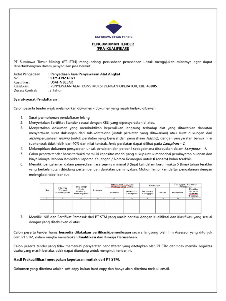 Local PQ STMCN23071 Lifting Equipment PDF
