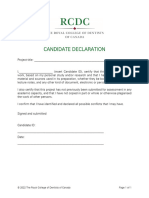 DPH Project Submission Candidate Declaration