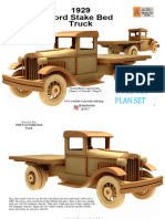 13 Ford Stake Bed 1929 Plan