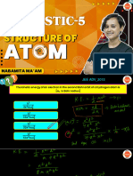 Structure of Atom PYQ Advance 5