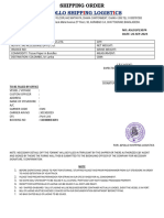 Shipping Order - Apollo Shipping Logistics - Evergreen-1