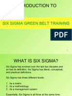 6 Sigma Green Belt Introduction English