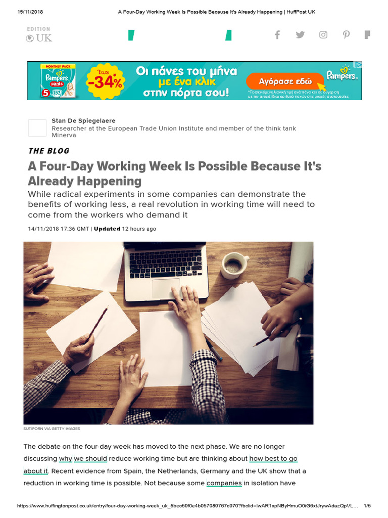 Four-Day Work Week: A Growing Reality | PDF | Working Time | Employment