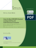 Using The New ASTM BEPA Standard in Energy Auditing and ECM Performance Evaluation